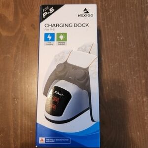 NIB Nexigo P-5 Charging Dock for PS-5 Game Controllers with 2 Slots Qty